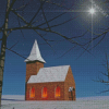 Winter Church Diamond Painting