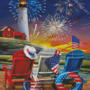 4th Of July Celebration By Sea Diamond Painting