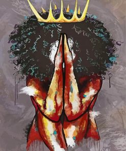 Abstract Black Queen Art Diamond Painting