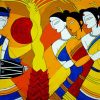 Abstract Indian Women Dancing Diamond Painting