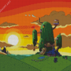 Adventure Time Landscape Diamond Painting