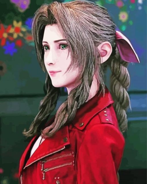 Aerith Gainsborough Final Fantasy VII Character Diamond Painting