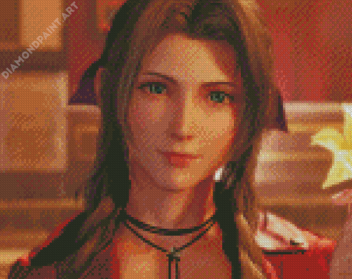 Aerith Gainsborough Final Fantasy VII Diamond Painting