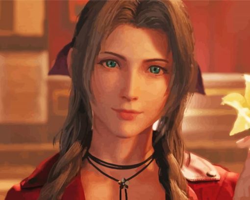 Aerith Gainsborough Final Fantasy VII Diamond Painting