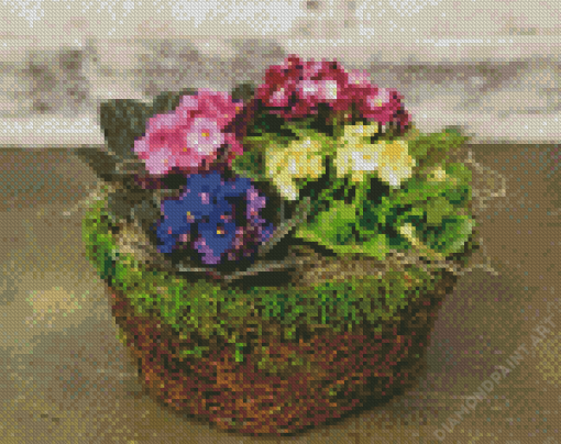 African Violet Diamond Painting