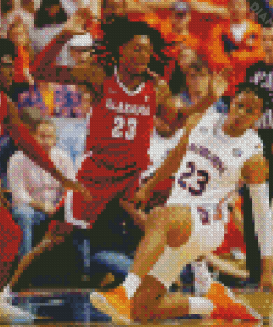 Alabama Crimson Tide Mens Basketball Player Diamond Painting