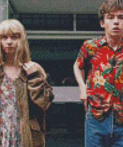 Alex Lawther And Jessica Garden Characters Diamond Painting