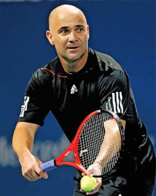 Andre Kirk Agassi Diamond Painting