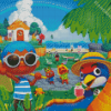 Animal Crossing Video Game - 5D Animal Crossing Video Game Diamond Painting