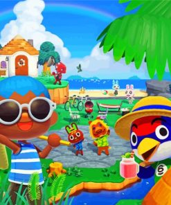 Animal Crossing Video Game - 5D Animal Crossing Video Game Diamond Painting