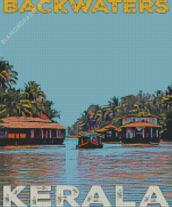 Backwaters Kerala Poster Diamond Painting