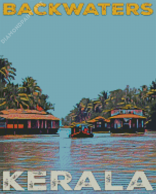 Backwaters Kerala Poster Diamond Painting