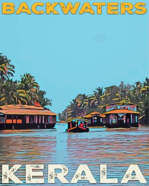 Backwaters Kerala Poster Diamond Painting