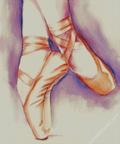 Ballet Shoe Art Diamond Painting