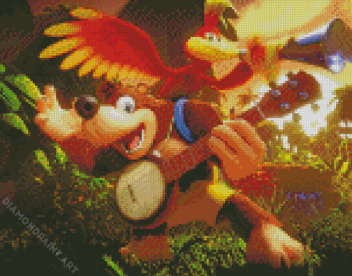 Banjo And Kazooie Video Game Diamond Painting