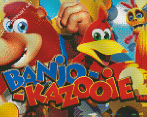 Banjo And Kazooie Video Game Poster Diamond Painting