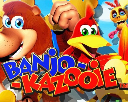 Banjo And Kazooie Video Game Poster Diamond Painting