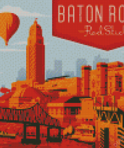 Baton Rouge City Art Diamond Painting