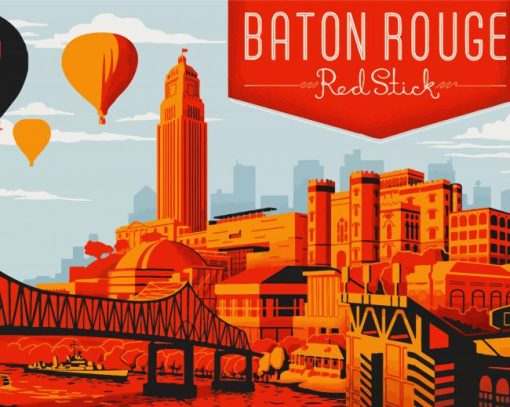 Baton Rouge City Art Diamond Painting