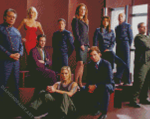 Battlestar Galactica Serie Characters Diamond Painting