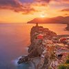 Beautiful Sunset In Vernazza Diamond Painting