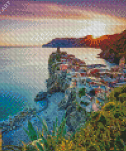 Beautiful View Of Vernazza Diamond Painting