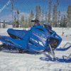 Blue Snowmobile Diamond Painting