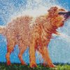 Brown Wet Dog Diamond Painting