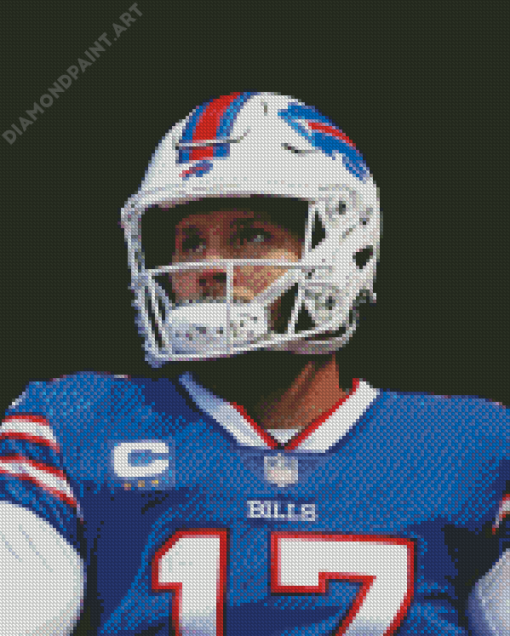 Buffalo Bills Josh Allen Diamond Painting