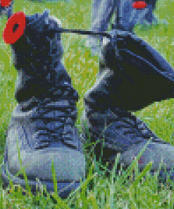 CDN Military Shoes Diamond Painting