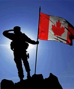 CDN Military Silhouette Diamond Painting