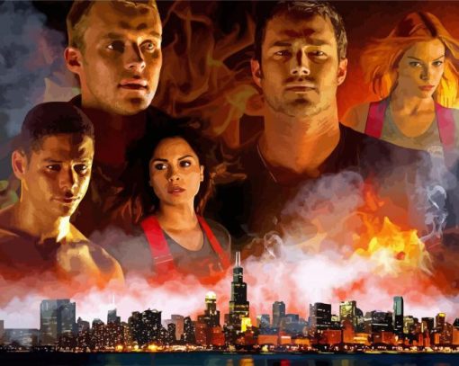 Chicago Fire Characters Diamond Painting