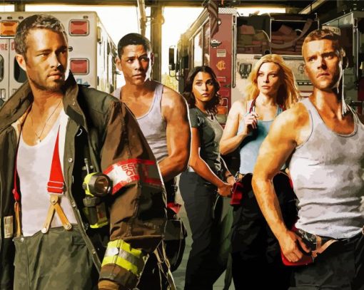 Chicago Fire Drama Serie Diamond Painting