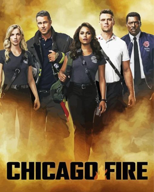 Chicago Fire Serie Poster Diamond Painting