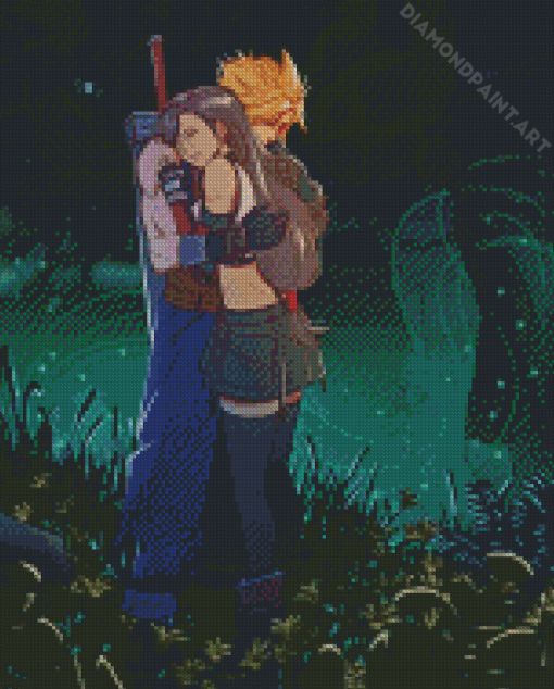 Cloud And Tifa Final Fantasy Diamond Painting