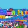 Colorful Tenby Harbour Diamond Painting