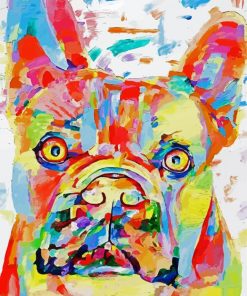 Colourful Staffy Puppy Diamond Painting