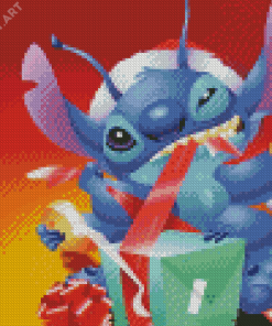 Cute Stitch And Angel Diamond Painting