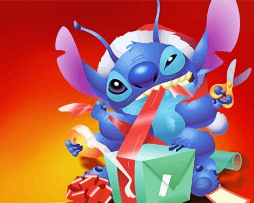 Cute Stitch And Angel Diamond Painting