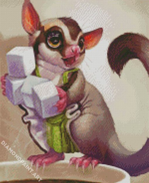 Cute Sugar Glider Art Diamond Painting