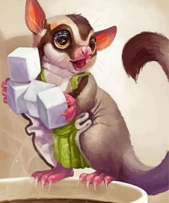 Cute Sugar Glider Art Diamond Painting