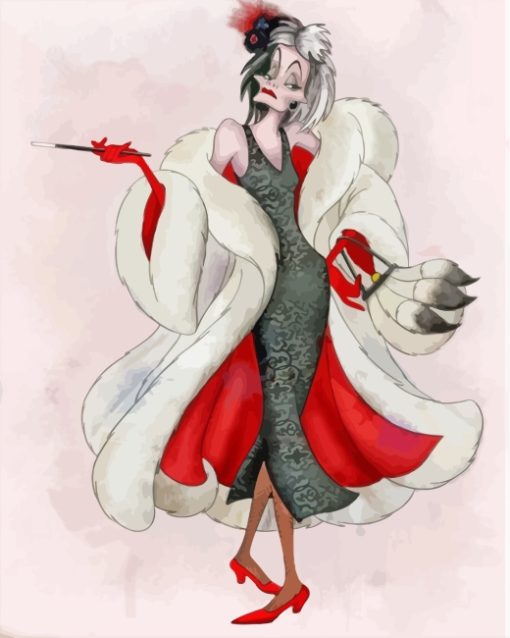 Dalmatians Cruella De Vil Diamond Painting