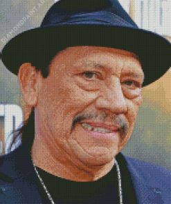 Danny Trejo Wearing Hat Diamond Painting