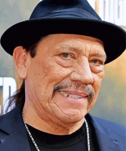 Danny Trejo Wearing Hat Diamond Painting