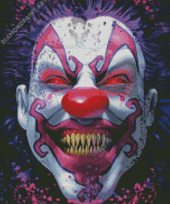 Evil Clown Smiling Diamond Painting