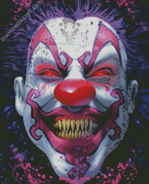 Evil Clown Smiling Diamond Painting