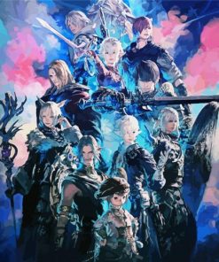 Final Fantasy XiV Game Poster Diamond Painting