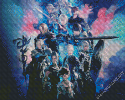 Final Fantasy XiV Game Poster Diamond Painting