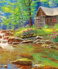 Fishing Cabin Diamond Painting