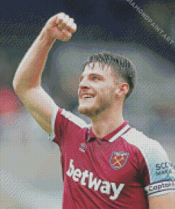 Footballer Declan Rice Diamond Painting